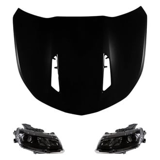 Replace® - 3-Piece Kit (Driver and Passenger Side Headlights, Hood Panel) (Standard Line)