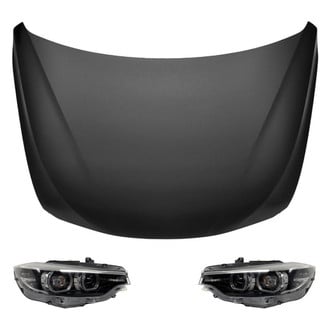 Replace® - 3-Piece Kit (Driver and Passenger Side Headlights, Hood Panel) (Standard Line)