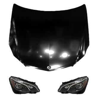 Replace® - 3-Piece Kit (Driver and Passenger Side Headlights, Hood Panel) (Standard Line)
