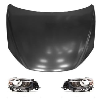 Replace® - 3-Piece Kit (Driver and Passenger Side Headlights, Hood Panel) (Standard Line)