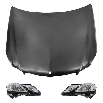 Replace® - 3-Piece Kit (Driver and Passenger Side Headlights, Hood Panel) (Standard Line)