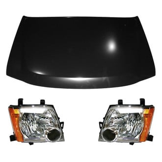 Replace® - 3-Piece Kit (Driver and Passenger Side Headlights, Hood Panel) (Value Line)