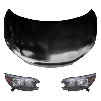 Replace® - 3-Piece Kit (Driver and Passenger Side Headlights, Hood Panel) (Value Line)