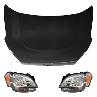 Replace® - 3-Piece Kit (Driver and Passenger Side Headlights, Hood Panel) (Value Line)