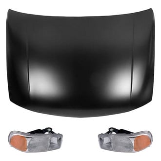 Replace® - 3-Piece Kit (Driver and Passenger Side Headlights, Hood Panel) (Value Line)