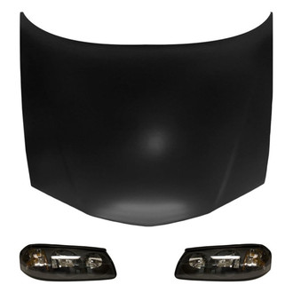Replace® - 3-Piece Kit (Driver and Passenger Side Headlights, Hood Panel) (Value Line)
