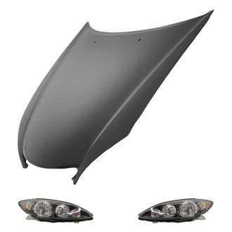 Replace® - 3-Piece Kit (Driver and Passenger Side Headlights, Hood Panel) (Value Line)
