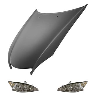 Replace® - 3-Piece Kit (Driver and Passenger Side Headlights, Hood Panel) (Value Line)
