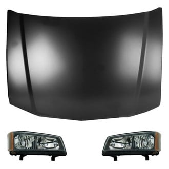 Replace® - 3-Piece Kit (Driver and Passenger Side Headlights, Hood Panel) (Value Line)