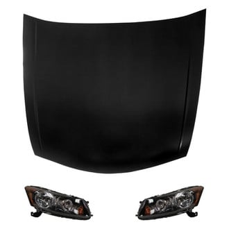 Replace® - 3-Piece Kit (Driver and Passenger Side Headlights, Hood Panel) (Value Line)