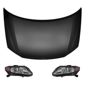 Replace® - 3-Piece Kit (Driver and Passenger Side Headlights, Hood Panel) (Value Line)