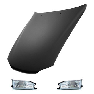 Replace® - 3-Piece Kit (Driver and Passenger Side Headlights, Hood Panel) (Value Line)