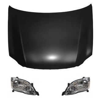 Replace® - 3-Piece Kit (Driver and Passenger Side Headlights, Hood Panel) (Value Line)