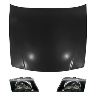 Replace® - 3-Piece Kit (Driver and Passenger Side Headlights, Hood Panel) (Value Line)
