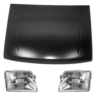 Replace® - 3-Piece Kit (Driver and Passenger Side Headlights, Hood Panel) (Value Line)