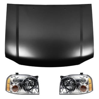 Replace® - 3-Piece Kit (Driver and Passenger Side Headlights, Hood Panel) (Value Line)