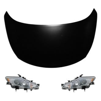 Replace® - 3-Piece Kit (Driver and Passenger Side Headlights, Hood Panel) (Value Line)