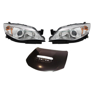 Replace® - 3-Piece Kit (Driver and Passenger Side Headlights, Hood Panel) (Value Line)