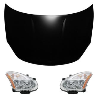 Replace® - 3-Piece Kit (Driver and Passenger Side Headlights, Hood Panel) (Value Line)