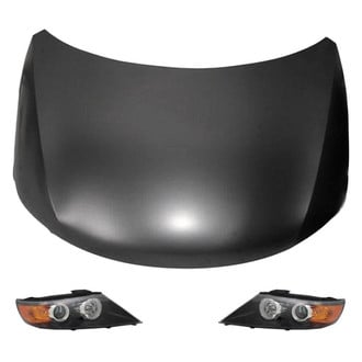 Replace® - 3-Piece Kit (Driver and Passenger Side Headlights, Hood Panel) (Value Line)