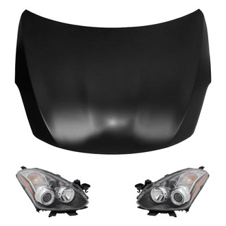 Replace® - 3-Piece Kit (Driver and Passenger Side Headlights, Hood Panel) (Value Line)