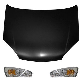 Replace® - 3-Piece Kit (Driver and Passenger Side Headlights, Hood Panel) (Value Line)