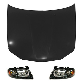 Replace® - 3-Piece Kit (Driver and Passenger Side Headlights, Hood Panel) (Value Line)