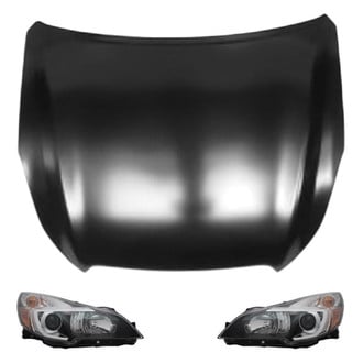 Replace® - 3-Piece Kit (Driver and Passenger Side Headlights, Hood Panel) (Value Line)