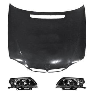 Replace® - 3-Piece Kit (Driver and Passenger Side Headlights, Hood Panel) (Value Line)