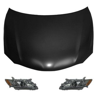 Replace® - 3-Piece Kit (Driver and Passenger Side Headlights, Hood Panel) (Value Line)