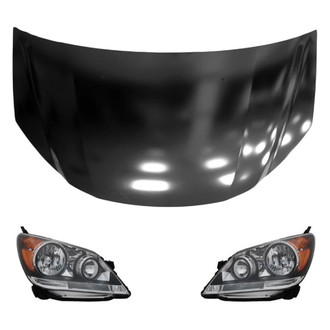Replace® - 3-Piece Kit (Driver and Passenger Side Headlights, Hood Panel) (Value Line)