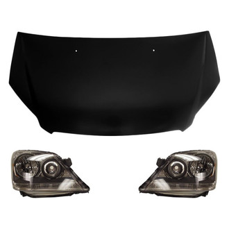 Replace® - 3-Piece Kit (Driver and Passenger Side Headlights, Hood Panel) (Value Line)