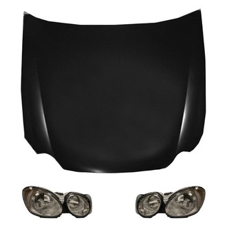 Replace® - 3-Piece Kit (Driver and Passenger Side Headlights, Hood Panel) (Value Line)
