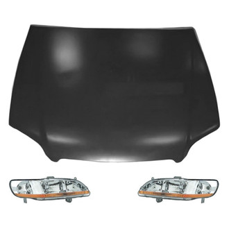 Replace® - 3-Piece Kit (Driver and Passenger Side Headlights, Hood Panel) (Value Line)