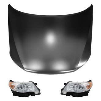 Replace® - 3-Piece Kit (Driver and Passenger Side Headlights, Hood Panel)