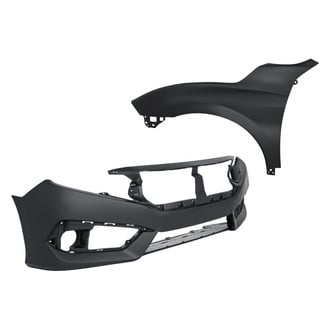 Replace® - 2-Piece (Front Bumper Cover, Front Driver Side Fender) (Standard Line)