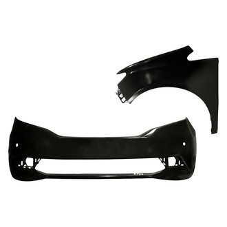 Replace® - 2-Piece (Front Bumper Cover, Front Driver Side Fender) (Standard Line)