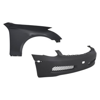 Replace® - 2-Piece (Front Bumper Cover, Front Passenger Side Fender) (Standard Line)