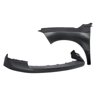 Replace® - 2-Piece (Front Upper Bumper Cover, Front Driver Side Fender) (Standard Line)