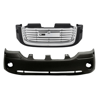 Replace® - 2-Piece (Front Bumper Cover, Grille) (Standard Line)