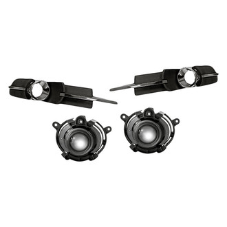 Replace® - 4-Piece (Driver and Passenger Side Fog Light, Front Lower Inner and Outer Fog Light Bezel) (Standard Line)