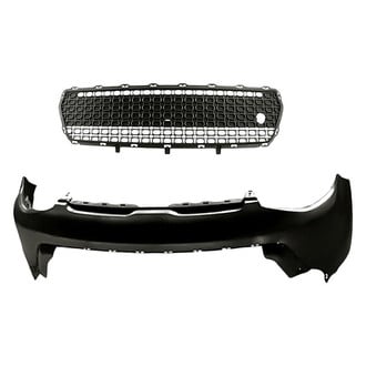 Replace® - 2-Piece (Front Upper Bumper Cover, Front Bumper Grille) (Standard Line)
