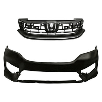 Replace® - 2-Piece (Front Bumper Cover, Grille) (Standard Line)