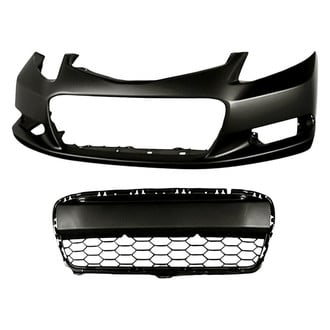 Replace® - 2-Piece (Front Bumper Cover, Front Bumper Grille) (Standard Line)
