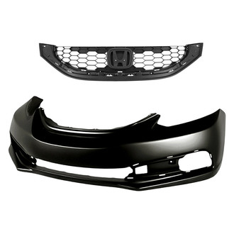 Replace® - 2-Piece (Front Bumper Cover, Grille) (Standard Line)