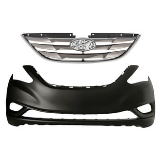 Replace® - 2-Piece (Front Bumper Cover, Grille) (Standard Line)