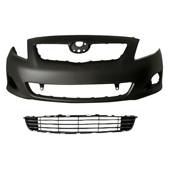 Replace® - 2-Piece (Front Bumper Cover, Front Bumper Grille) (Standard Line)