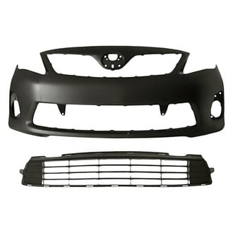 Replace® - 2-Piece (Front Bumper Cover, Front Bumper Grille) (Standard Line)