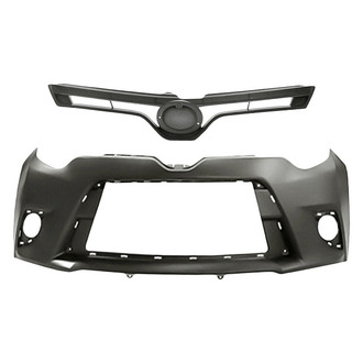 Replace® - 2-Piece (Front Bumper Cover, Grille Bar) (Standard Line)