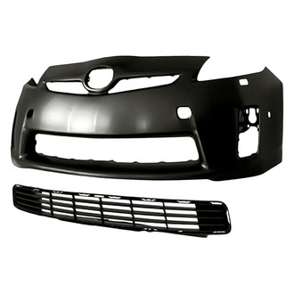 Replace® - 2-Piece (Front Bumper Cover, Front Bumper Grille) (Standard Line)